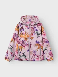 Name It takki, NKFALFA08 JACKET HORSE Vaaleanpunainen Kuosi