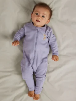 Name It yöasu NBMNIGHTSUIT 2P ZIP FF DEER, vaalea lila