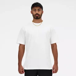 New Balance miesten t-paita Athletics Cotton t-shirt, valkoinen