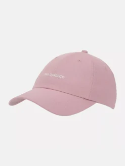 New Balance naisten lippis, Women's 6 Panel Linear Logo Hat Vaaleanpunainen
