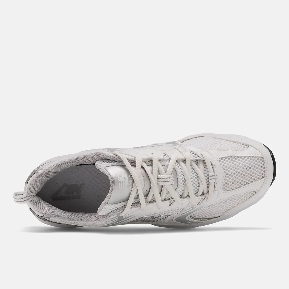 New Balance Unisex lenkkarit, NEW BALANCE 530 Hopea, Valkopohjainen Kuosi