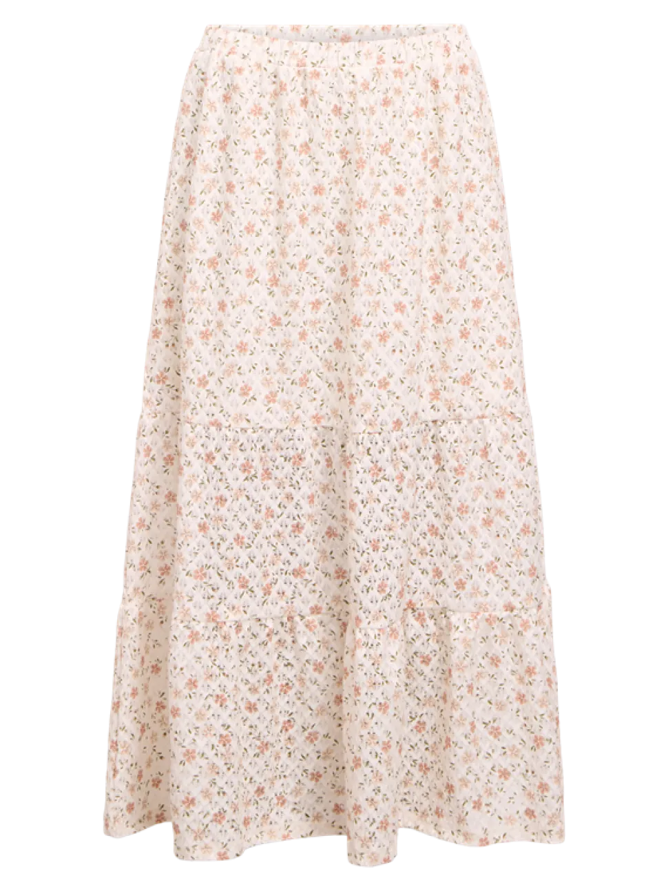Object naisten hame, OBJGIGI MIDI SKIRT E HS 25 Cloud Dancer