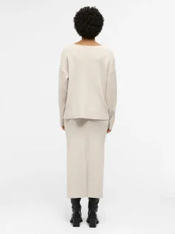 Object naisten hame, OBJREYNARD HW KNIT SKIRT 4976512