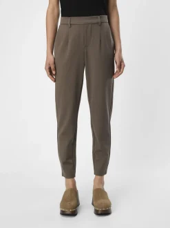 Object, Naisten Housut, Lisa Slim Pant Noos Kaakaonruskea