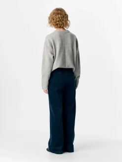 Object naisten housut, OBJGALA MW RE WIDE PANTS Sky Captain