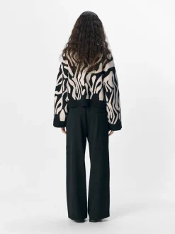 Object naisten neule, OBJENA L/S LO KNIT PULLOVER Black
