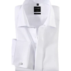 Olymp Miesten Juhlava Kauluspaita, OLYMP WHITE DC MODERN FIT Valkoinen