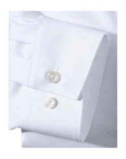 Olymp Miesten Kauluspaita, White Comfort Fit Valkoinen