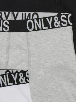 Only and Sons Junior bokserit, OSJFITZ BOLD LOGO BOXER 3PK Ei Värikoodia
