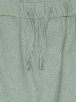 Only and Sons Junior lasten housut, OSJLINUS COTTON LINEN PANT Vihreä