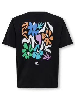 Only and Sons Junior lasten t-paita OSJFRED Laurent Flow, musta