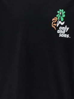 Only and Sons Junior lasten t-paita OSJFRED Laurent Flow, musta