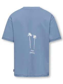 Only and Sons Junior t-paita, OSJMENES LOOSE SS O-NECK T-SHIRT Keskisininen