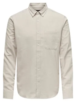 Only and Sons kauluspaita, GUDMUND SLIM SOLID Luonnonvalkoinen
