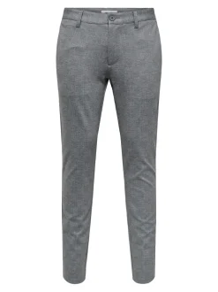Only and Sons Miesten Chinot, MARK PANT DRESS BLUES NOS Harmaa Ruutu
