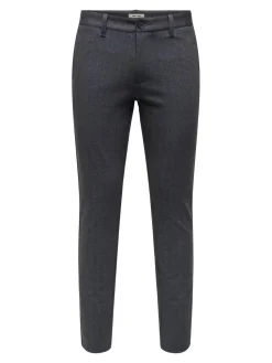 Only and Sons miesten chinot, MARK SLIM CHECK 020960 PANT Night Sky