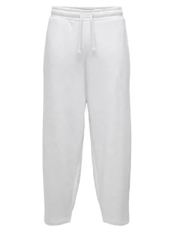 Only and Sons miesten collegehousut, ONSCERES WIDE PANT Super Light Grey Melange