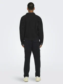 Only and Sons miesten farkkutakki, JUST BOX DNM JACKET Musta