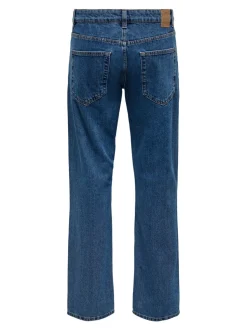 Only and Sons miesten farkut, EDGE BLUE 3813 STRAIGHT FIT Indigo