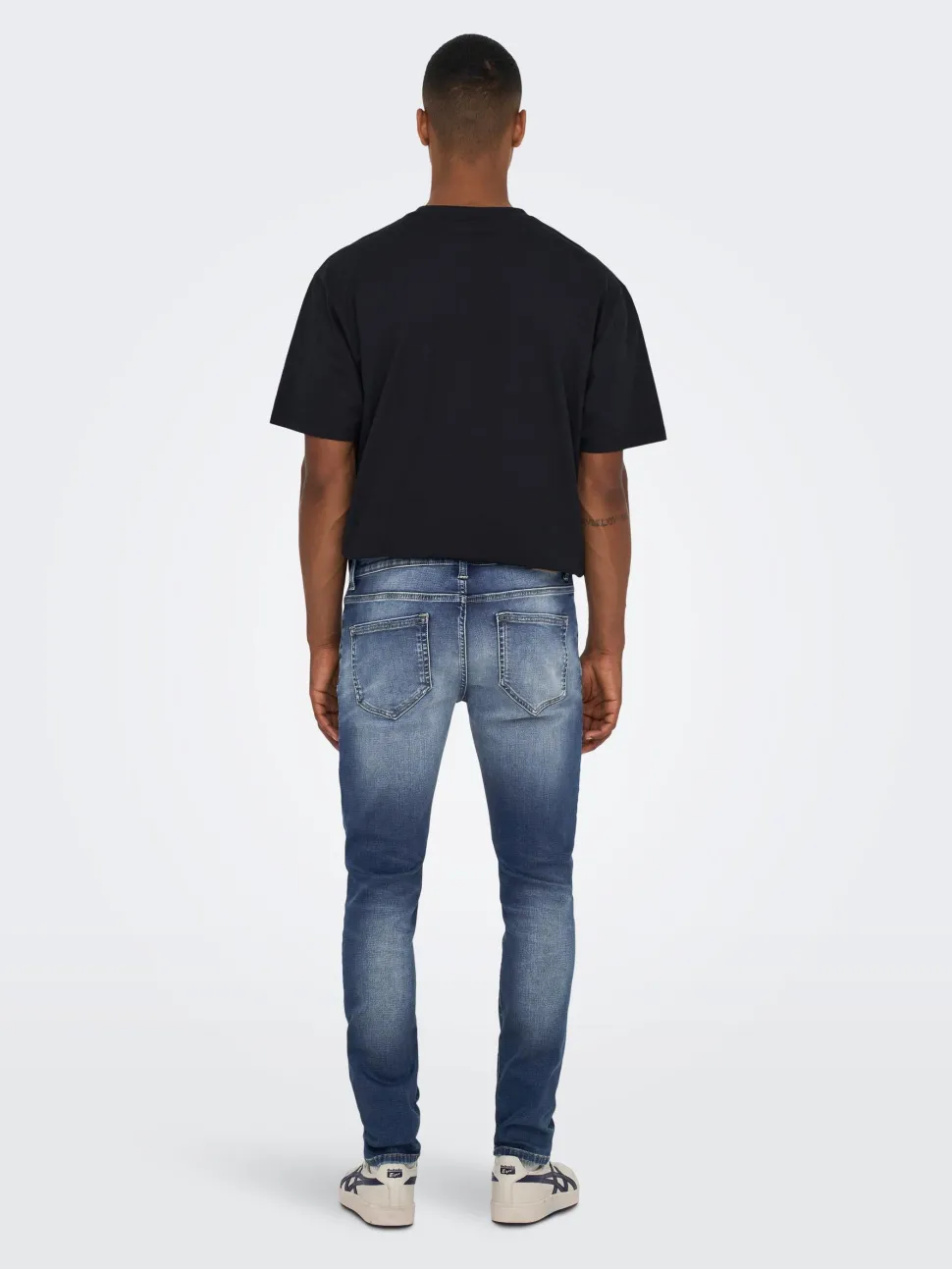 Only and Sons Miesten Farkut Loom Slim Jog 3522 Nos Indigo