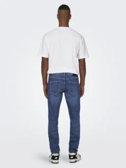 Only and Sons miesten farkut ONSWEFT REG. MB 6755 DNM NOOS H, Medium Blue Denim