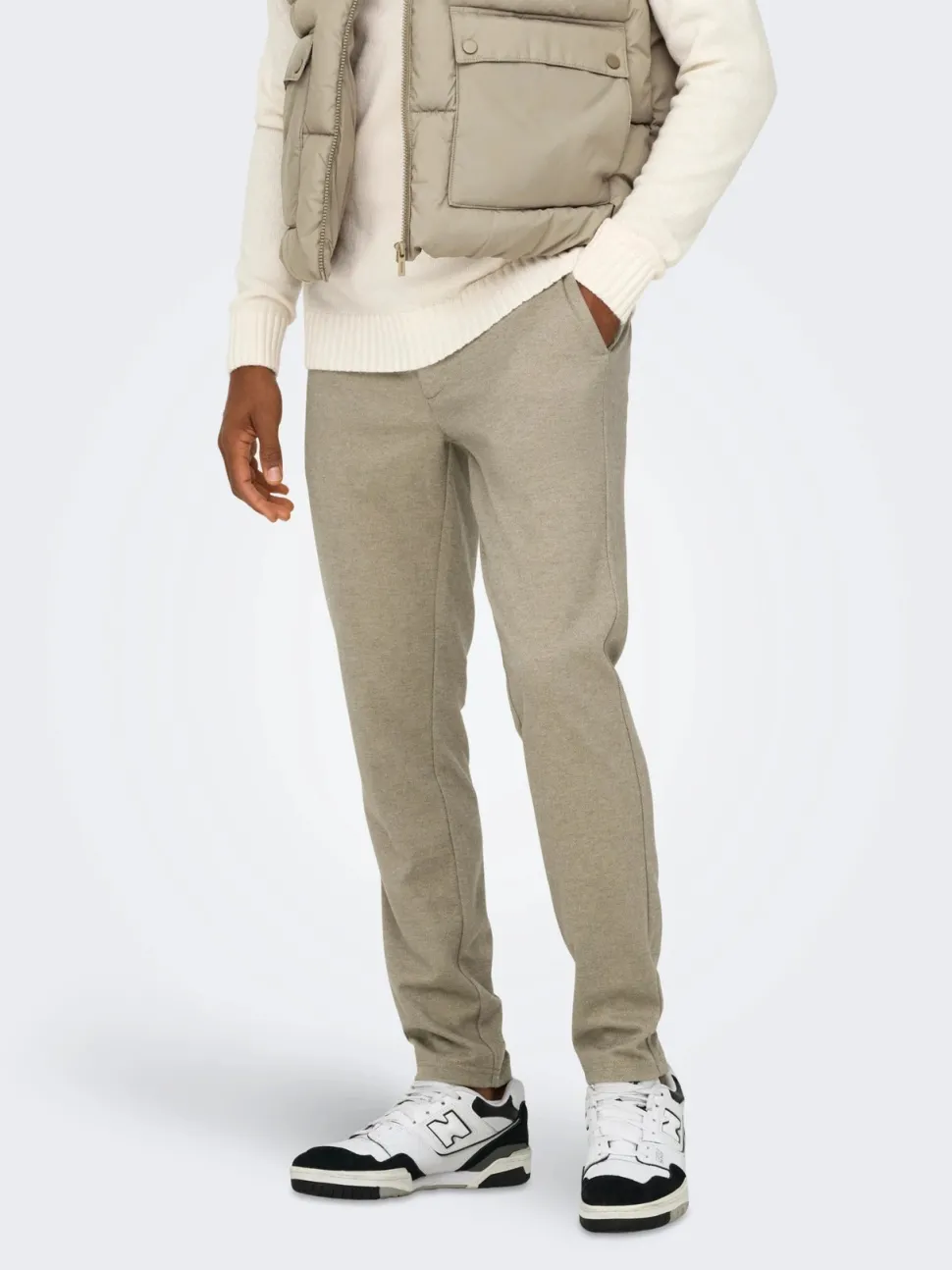 Only and Sons miesten housut, MARK SLIM 0229 PANT Beige