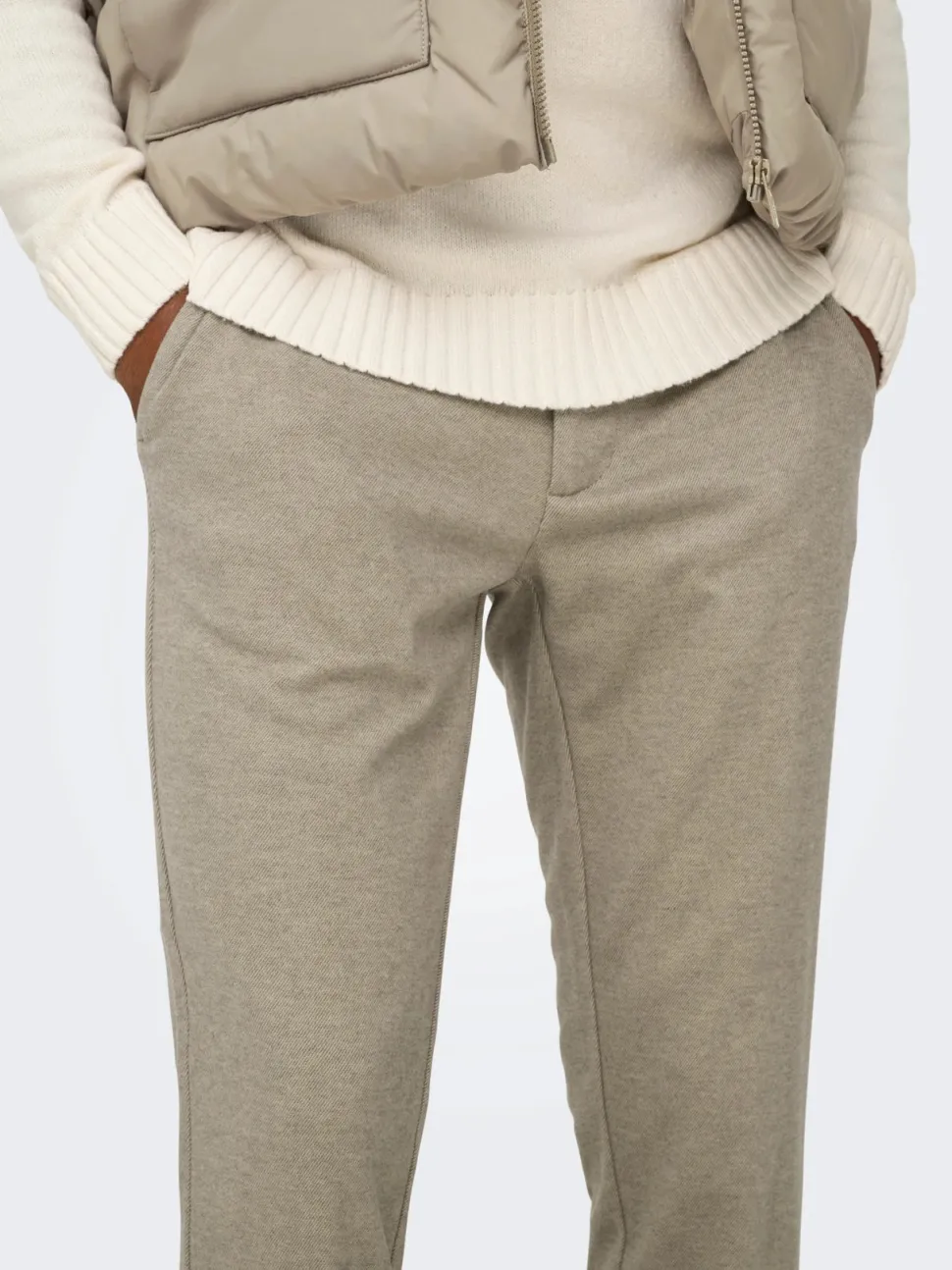 Only and Sons miesten housut, MARK SLIM 0229 PANT Beige