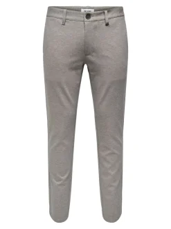Only and Sons miesten housut ONSMARK SLIM TAP DITSY 2912 PANT NOOS, Tobacco Brown