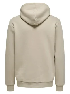 Only and Sons miesten huppari ONSCERES Hoodie Sweat, Silver Lining
