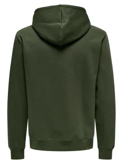 Only and Sons Miesten Huppari, ONSCONNOR REG SWEAT HOODIE NOS Rosin