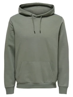 Only and Sons miesten huppari ONSCERES Hoodie Sweat, Castor Gray