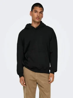 Only and Sons miesten huppari, TURNER LIFE VTG HOODIE SWEAT Musta