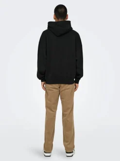 Only and Sons miesten huppari, TURNER LIFE VTG HOODIE SWEAT Musta