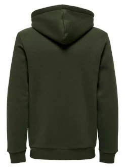Only and Sons Miesten Huppari, ONSCERES LIFE HOODIE SWEAT NOOS Armeijanvihreä