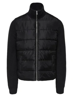 Only and Sons miesten hybriditakki ONSMANE LIFE MIXED JACKET OTW, musta