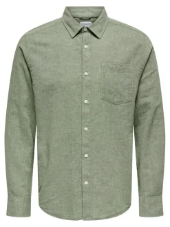 Only and Sons miesten kauluspaita, CAIDEN LIFE REG Swamp