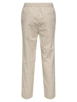 Only and Sons miesten kesähousut, SINUS LOOSE LIN PANT Silver Lining