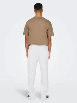 Only and Sons miesten kesähousut, SINUS LOOSE LIN PANT Bright White