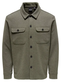 Only and Sons miesten paita, KODYL OVERSHIRT Armeijanvihreä