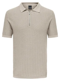 Only and Sons miesten pikeepaita, DOMI STRUCTURE Beige