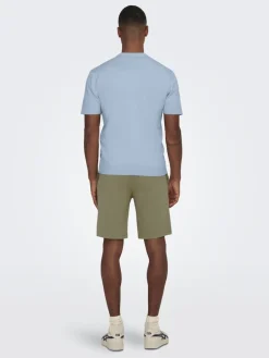 Only and Sons miesten pikeepaita, WYLER LIFE POLO KNIT Vaaleansininen
