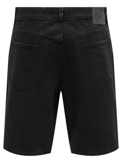 Only and Sons miesten shortsit, FADE BLACK SHORTS Hiilenmusta