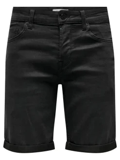 Only and Sons Miesten Shortsit PLY LIFE REG BLK JOG Musta