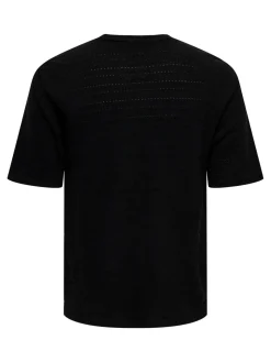 Only and Sons miesten t-paita, GIVO REG 12 SS CREW KNIT Black