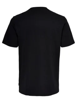 Only and Sons miesten t-paita, NIRVANA LIFE REG SS TEE Musta