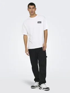 Only and Sons miesten t-paita, OASIS SS RLX TEE Valkoinen