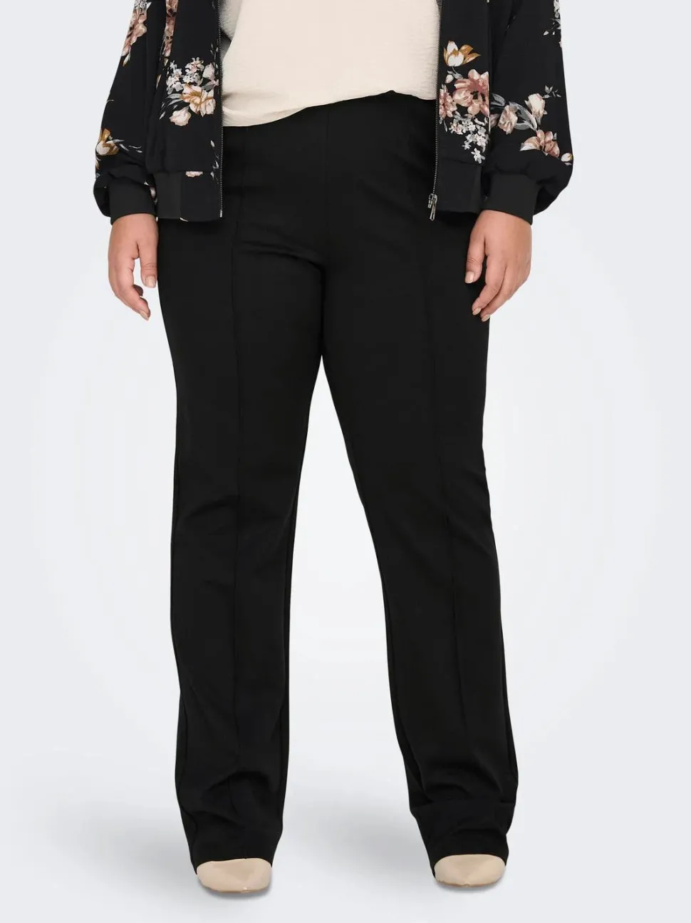 Only carmakoma housut, CARGOLDTRASH-SUKI LIFE HW WIDE PANT PNT Musta
