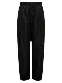 Only housut, ONLCASHI CARGO PANT WVN Musta