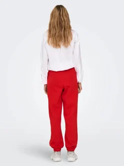 Only Naisten Collegehousut, ONLDEBORAH CLUB PANT Punainen