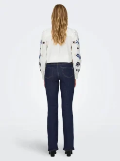 Only Naisten Farkut, FLARED RINSE DNM Tummansininen